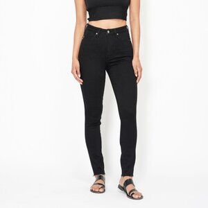 Black High Waisted Tummy Control Skinny Jeans